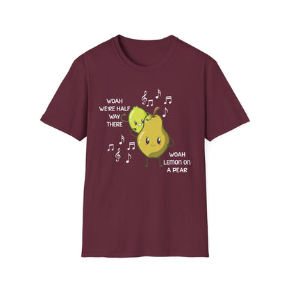 Funny Woah Lemon On A Pear Meme Unisex Softstyle T-Shirt for Teacher Foodie Travelers