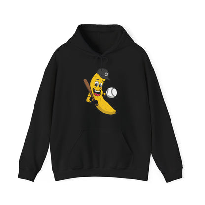 Funny Banana Playing Baseball Fruit Lover Baseball Player Hoodie For Men Women Hoodie