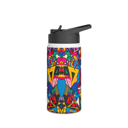 Comic pattern Vibrant Pattern Stainless Steel Water Bottle with Twist-on Lid and Double-Wall Vacuum Insulation