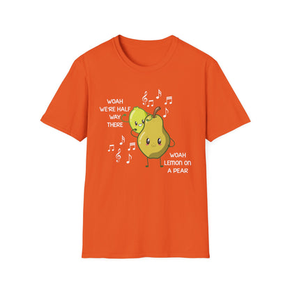 Funny Woah Lemon On A Pear Meme Unisex Softstyle T-Shirt for Teacher Foodie Travelers