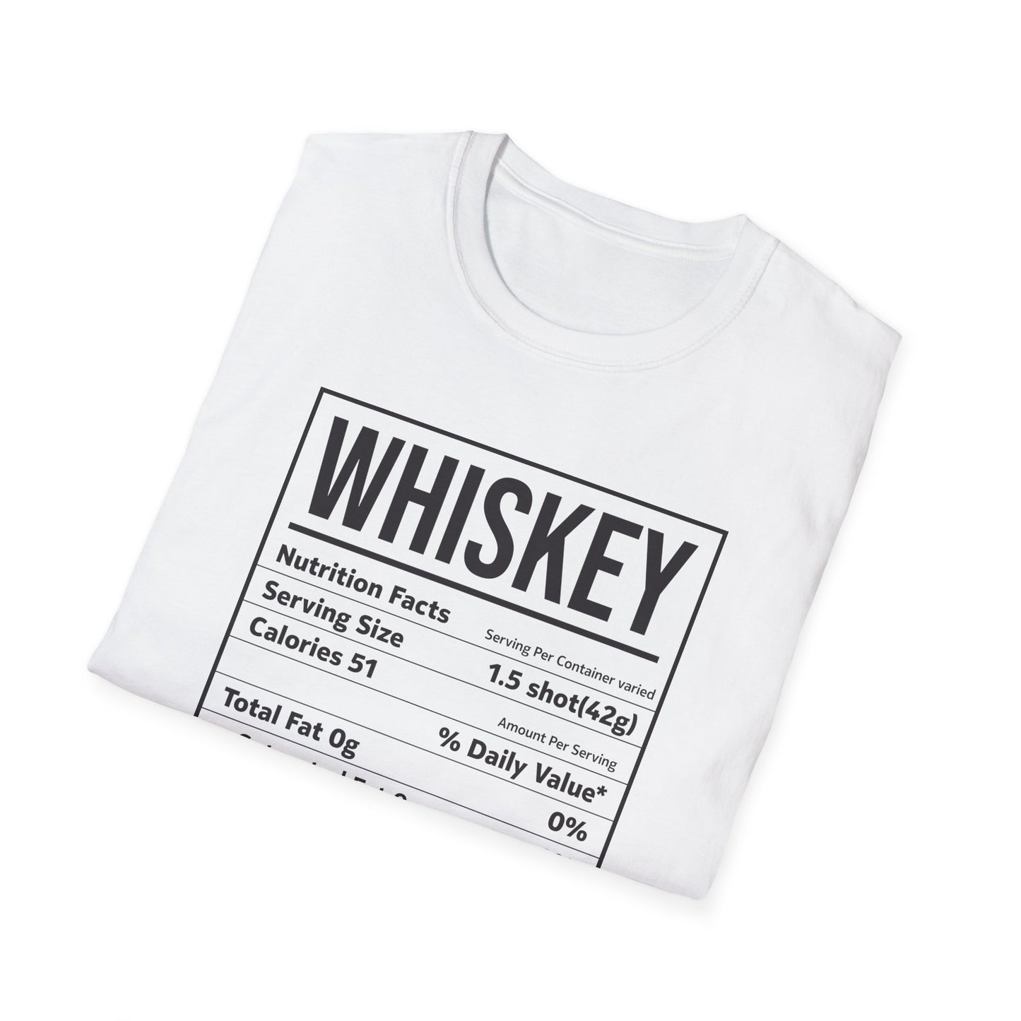 Whiskey Nutrition Facts Funny Family Matching Thanksgiving Christmas Drinking T-Shirt For Men Women