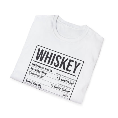 Whiskey Nutrition Facts Funny Family Matching Thanksgiving Christmas Drinking T-Shirt For Men Women