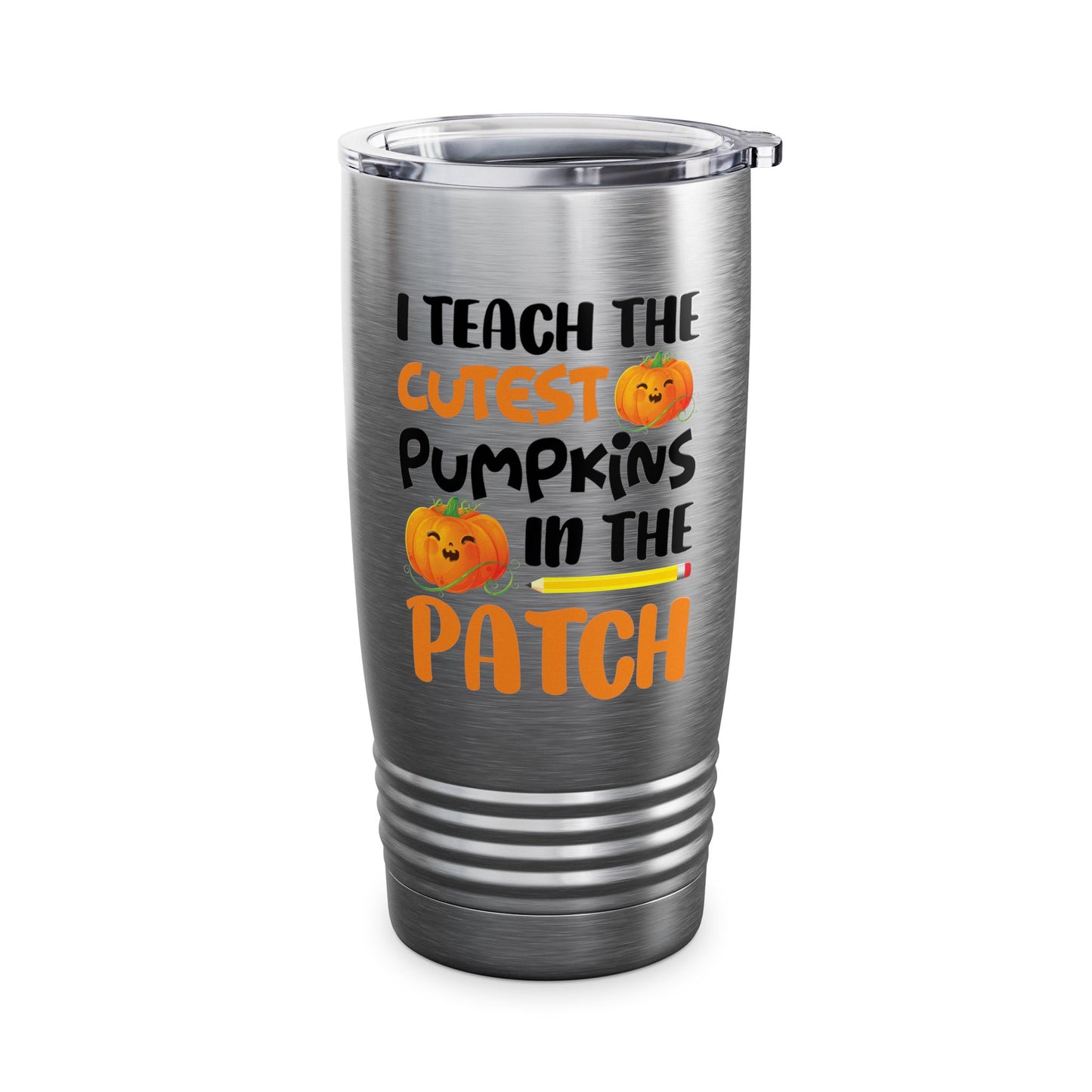 Funny I Teach The Cutest Pumpkins In The Patch Teacher Halloween Pumpkin Tumbler For Men Women