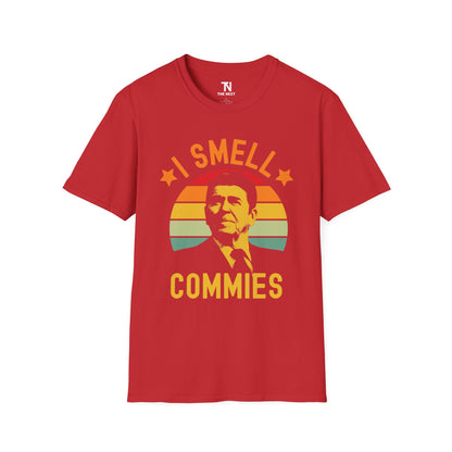 Funny Ronald Reagan I Smell Commies Political Humor Reagan President T-Shirt