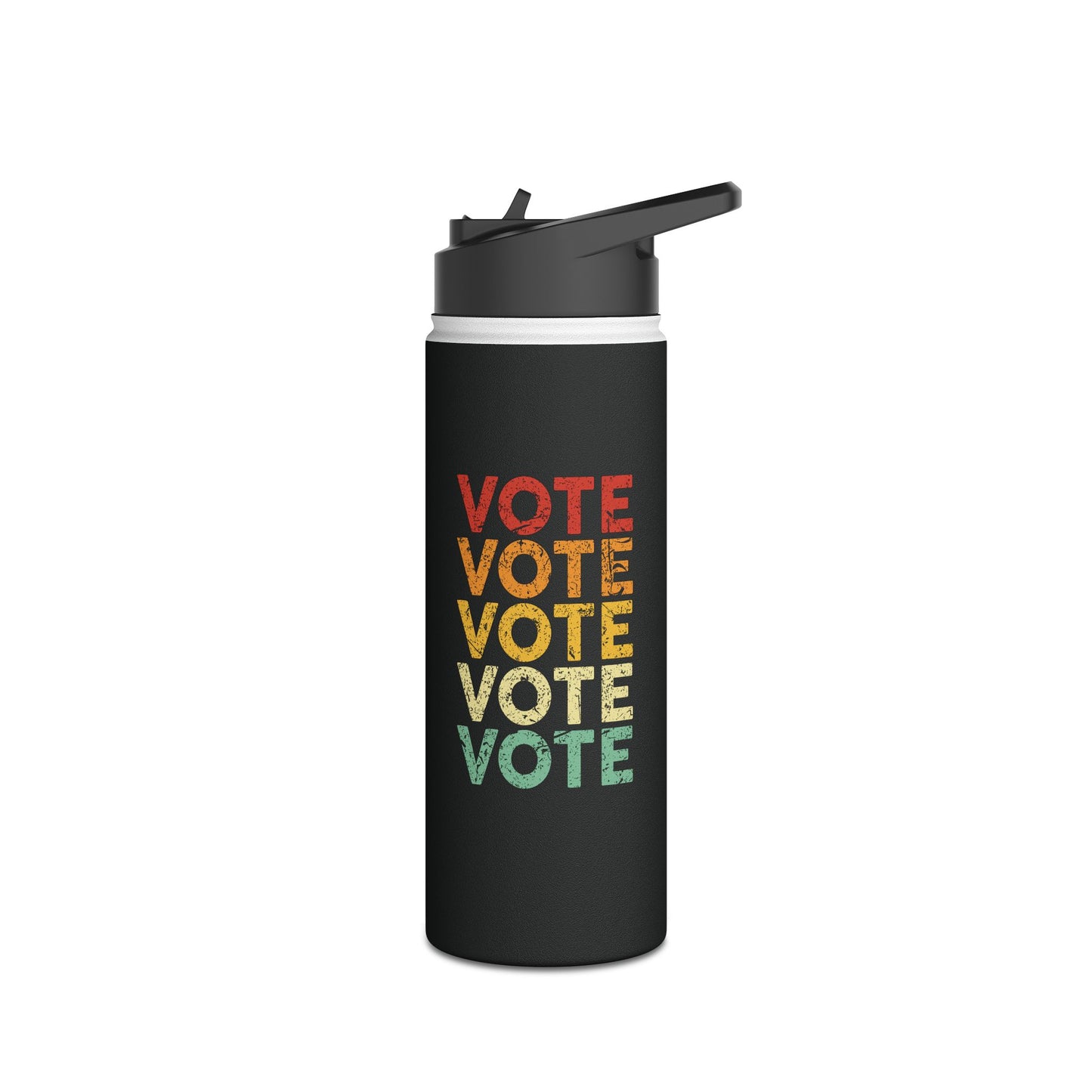 Vote Bottle Women Men Retro Vintage Election 2024 Voter Water Bottle