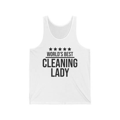 World's Best Cleaning Lady Mothers Day Mom Ladies Tank Tops