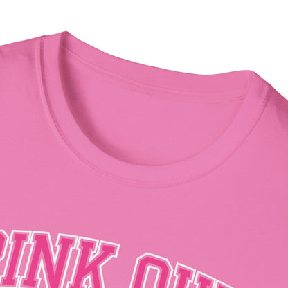 Funny Pink Out Tackle Breast Cancer Awareness American Football T-Shirt For Men Women