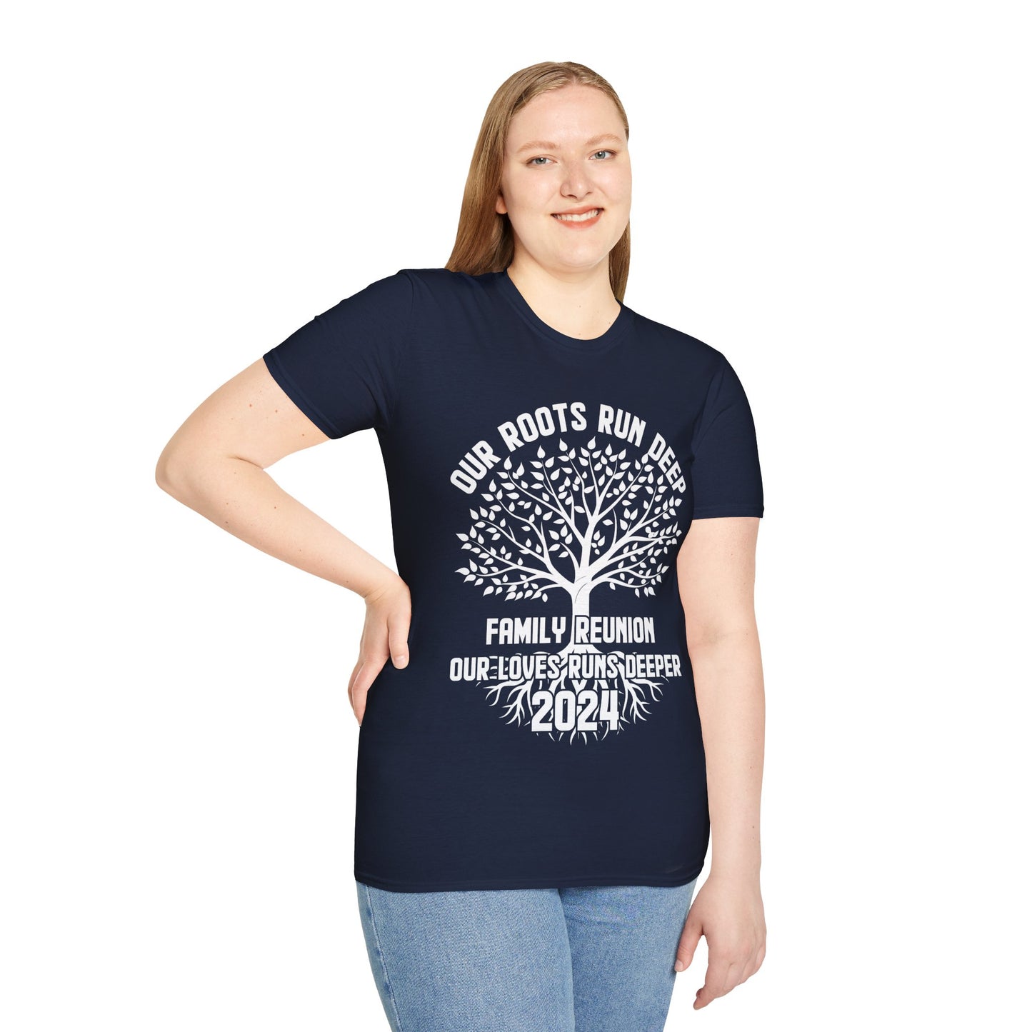 Family Reunion 2024 Our Roots Run Deep Our Love Runs Deeper Family Reunion T-Shirt For Men Women T-Shirt