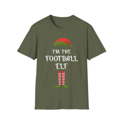 Funny I Am The Football Elf Matching Family Christmas Gift Sport T-Shirt