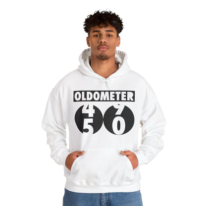 Funny Oldometer Odometer 50th Birthday Gift 50 yrs Old Joke Hoodie For Men Women Hoodie