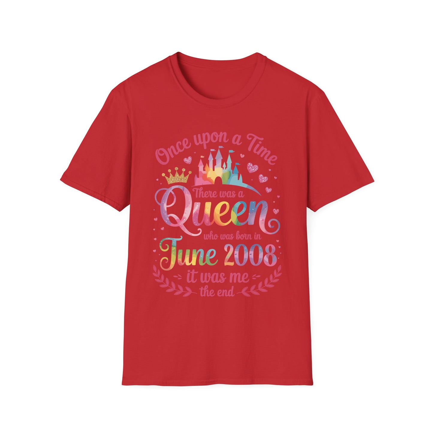 Funny 18 Years Old Birthday Girl 18 Birthday Queen June 2008 T-Shirt For Women