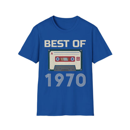 Best Of 1970 Cassette Tape 50th Birthday Gifts Vintage T-Shirt For Men Women