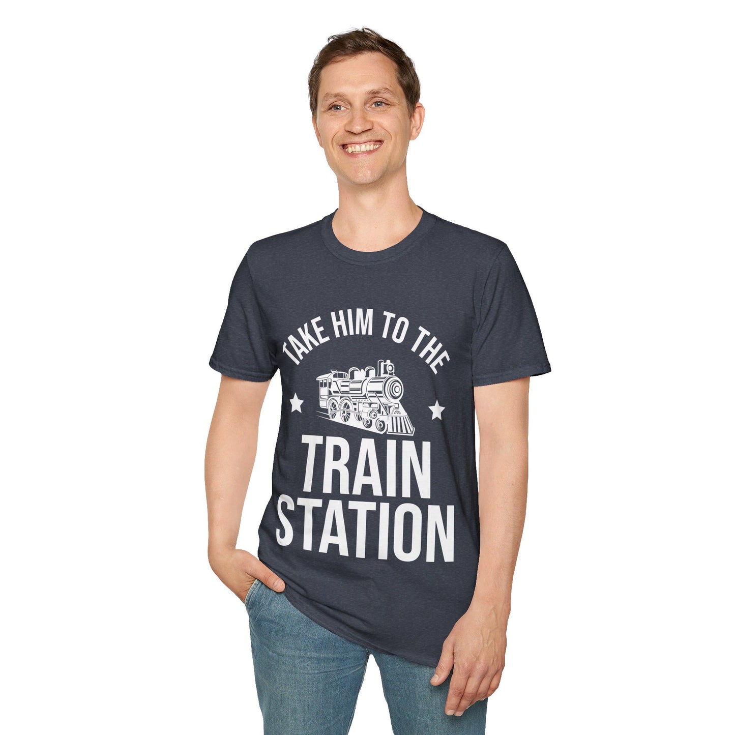 Take Him To The Train Station Platform T-Shirt Men Women