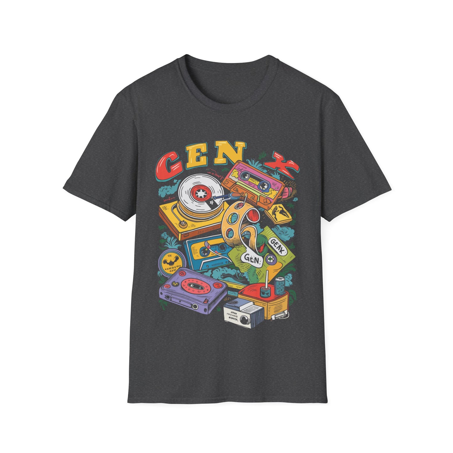 Gen x 60s 70s 80s Rock Cassettes Vintage Mixtape T-Shirt For Men Women T-Shirt