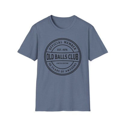 Mens Old Balls Club 50 Years Awesome Fifty 50th Birthday Fathers Day T-Shirt