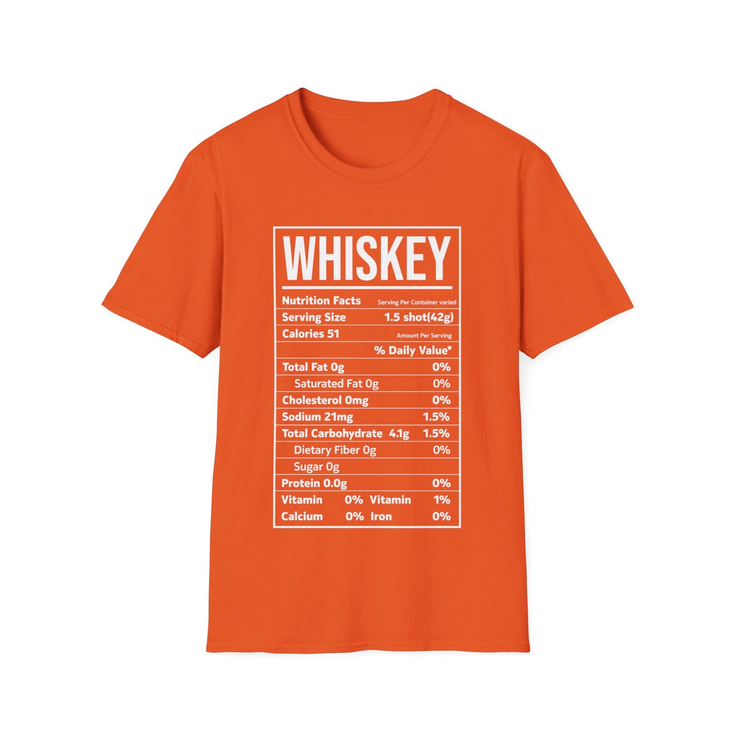 Whiskey Nutrition Facts Funny Family Matching Thanksgiving Christmas Drinking T-Shirt For Men Women