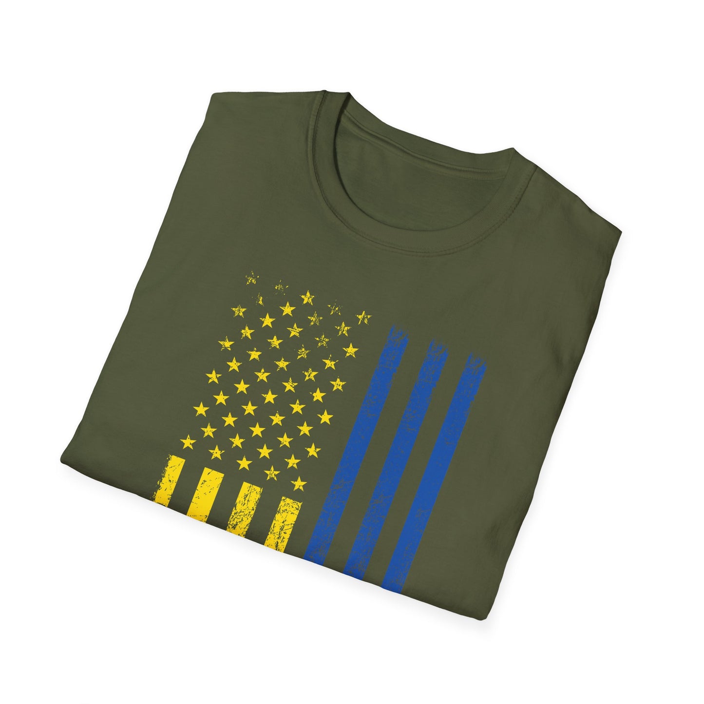 Ukrainian Lover Ukrainian American Flag I Stand With Ukraine T-Shirt