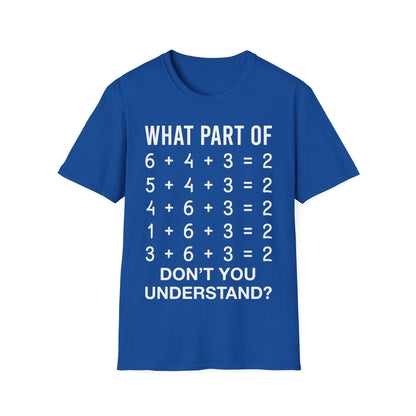 Funny What Part of Baseball Dont You Understand School Team T-Shirt for Men Women