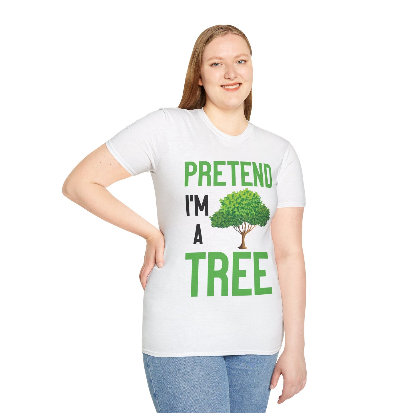 Funny Pretend I’m a Tree Tree Lazy Costume T-Shirt For Men Women