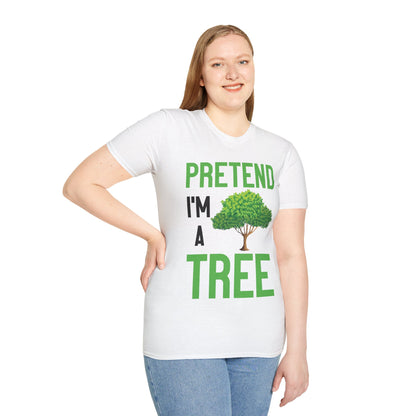 Funny Pretend I’m a Tree Tree Lazy Costume T-Shirt For Men Women