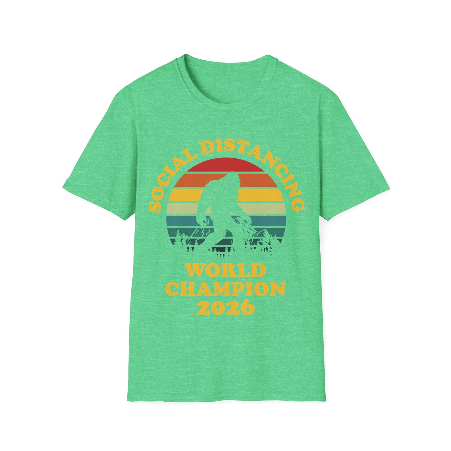 Bigfoot Social Distancing World Champion 2026 T-shirt For Men Women