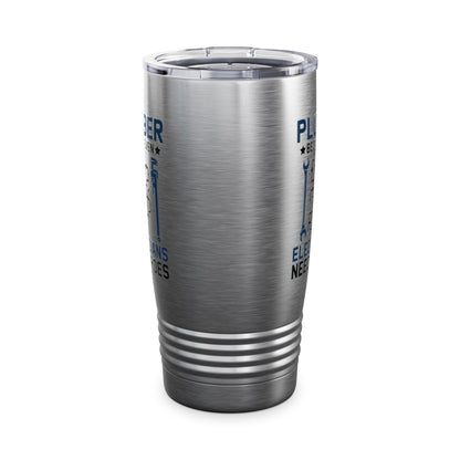 Plumber Because Even Electricians Need Heroes Funny Plumbers Tumbler For Men Women Tumbler