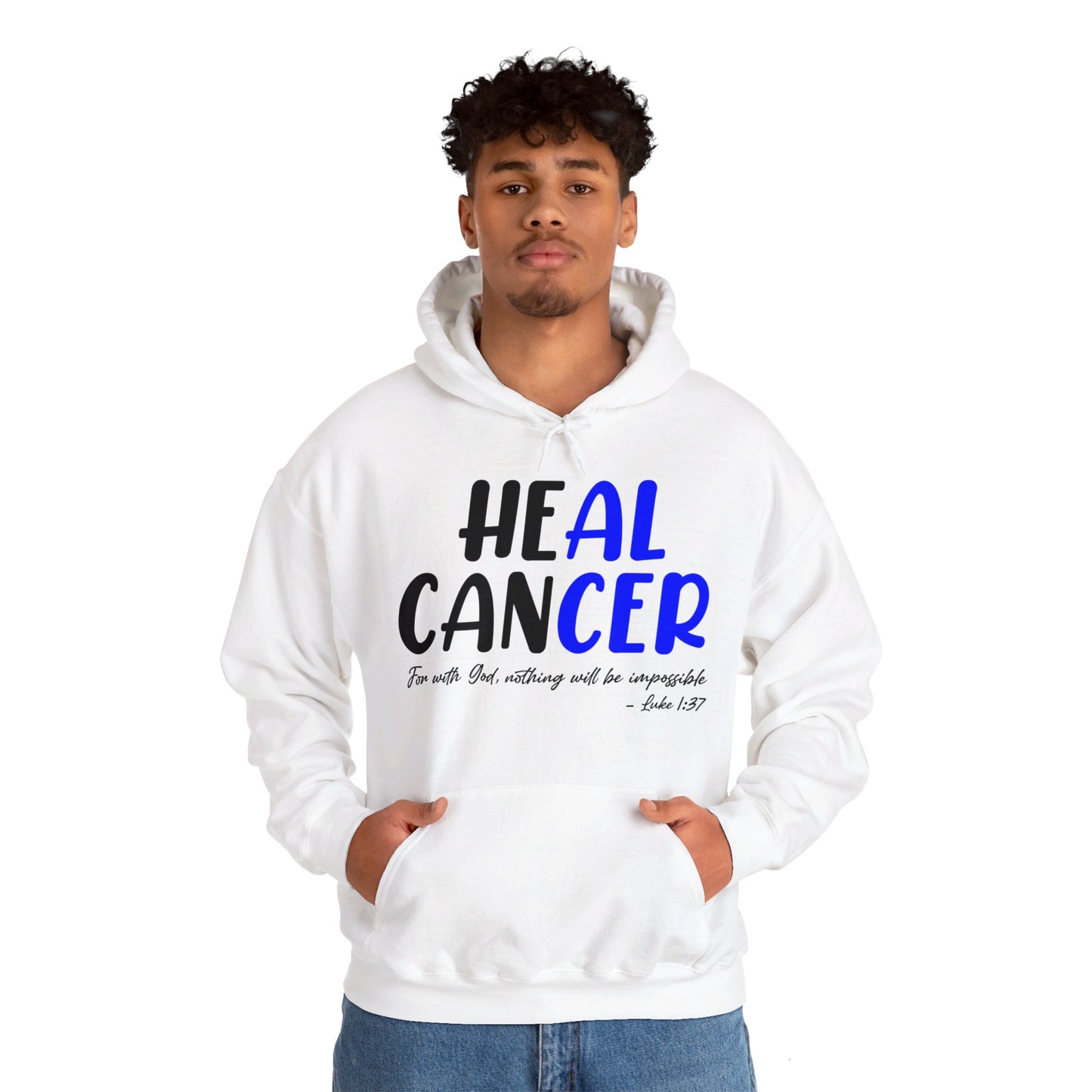 Colon Cancer Faith Bible Verse CRC Awareness Support Heal Family Hoodie For Men Women