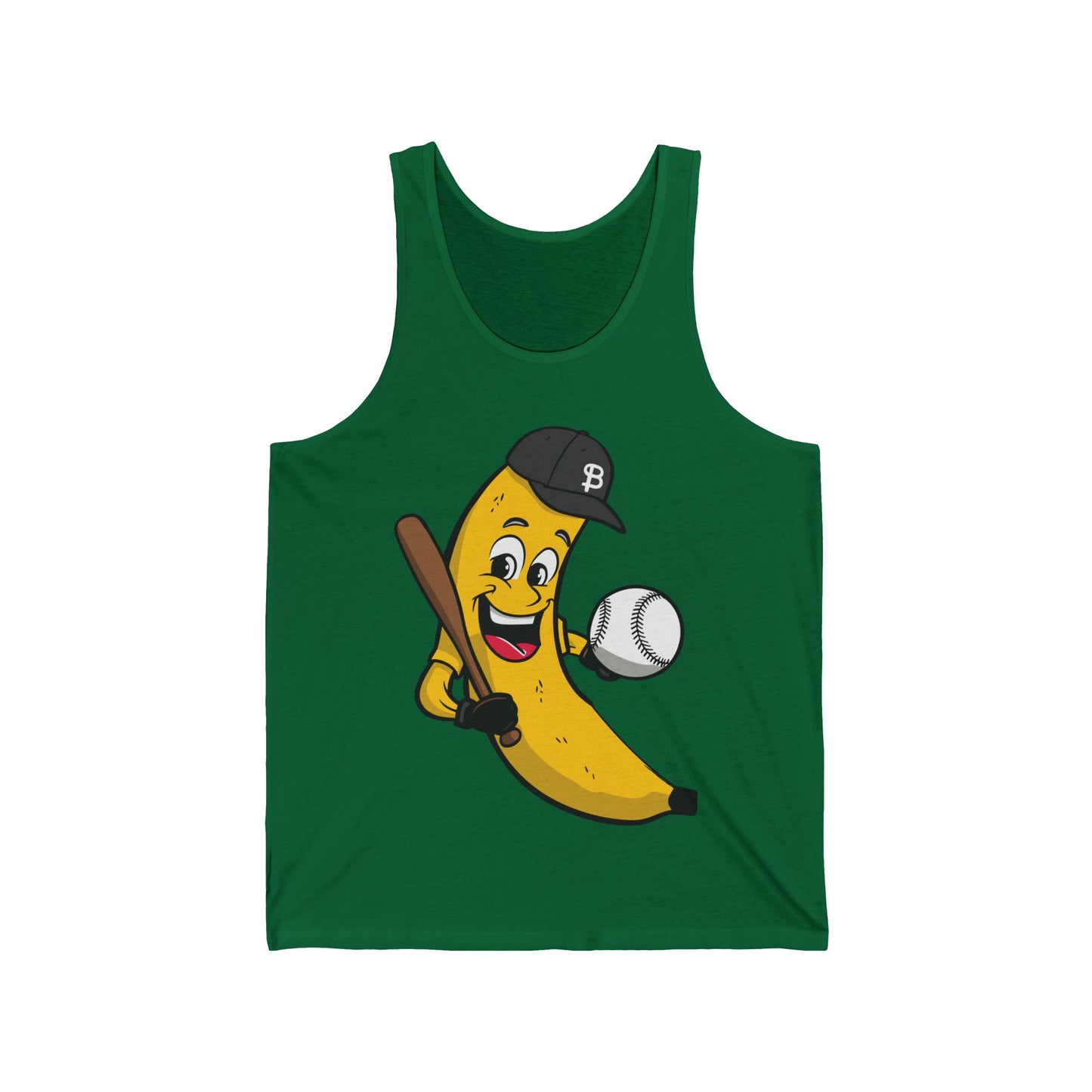 Funny Banana Playing Baseball Fruit Lover Baseball Player Tank Top For Men Women Tank Top