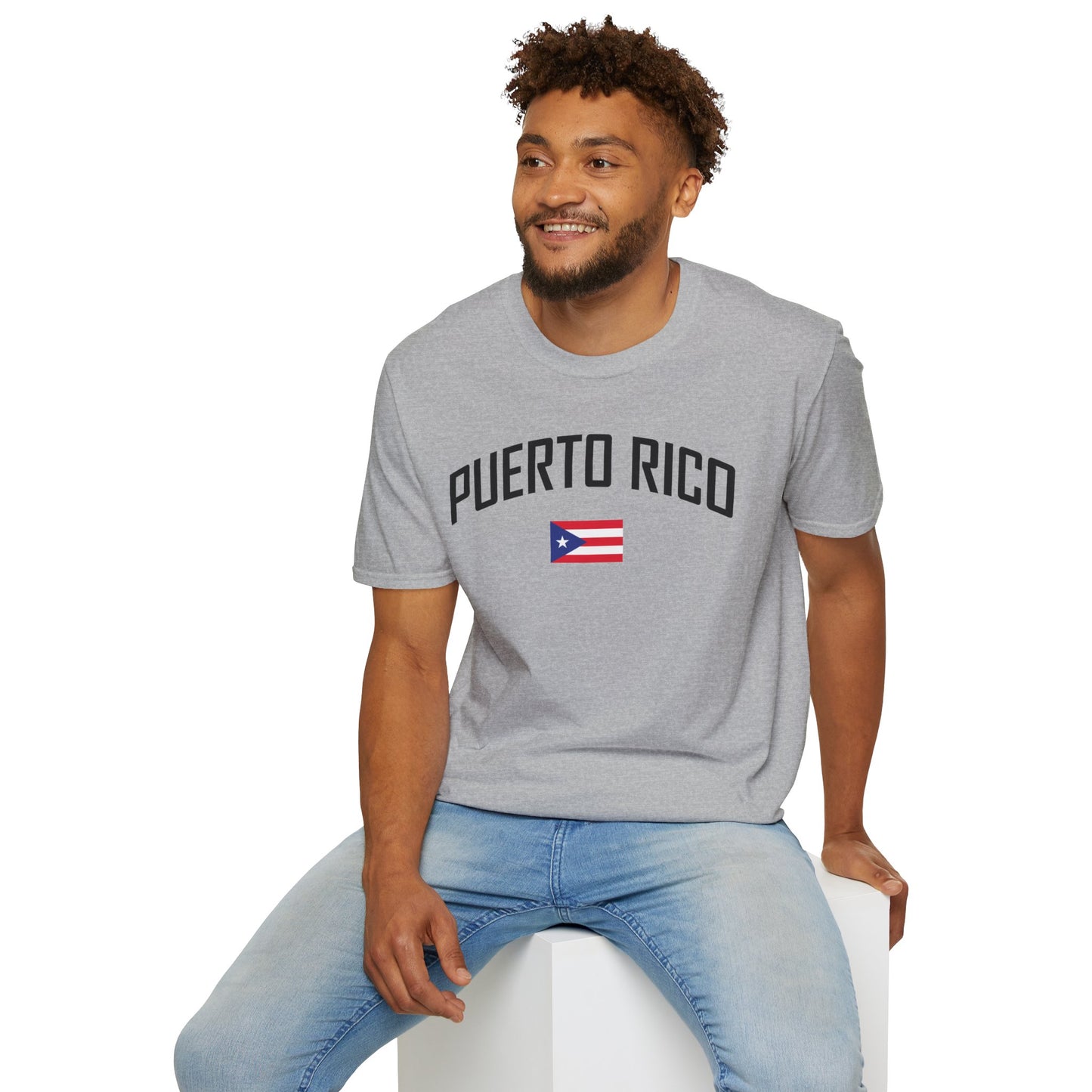 Puerto Rico Flag Retro Text T-Shirt