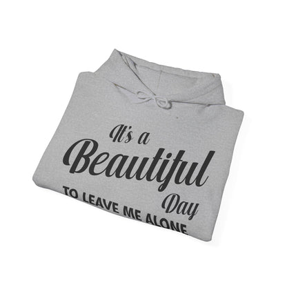 It's a Beautiful Day To Leave Me Alone Funny Sarcastic Hoodie