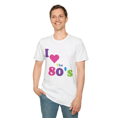 Women I Love The 80s Shirt Disco 80s Costumes Retro T-Shirt