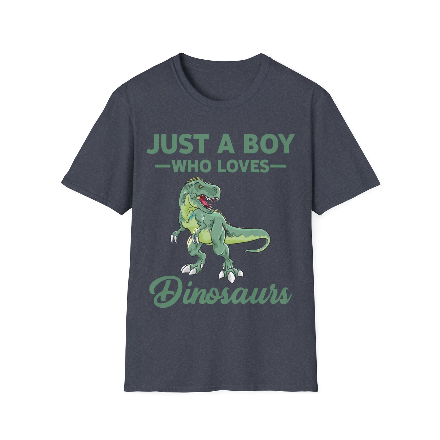 Just a Boy Who Loves Dinosaurs T-rex Schoolboys Paleontologist T-Shirt