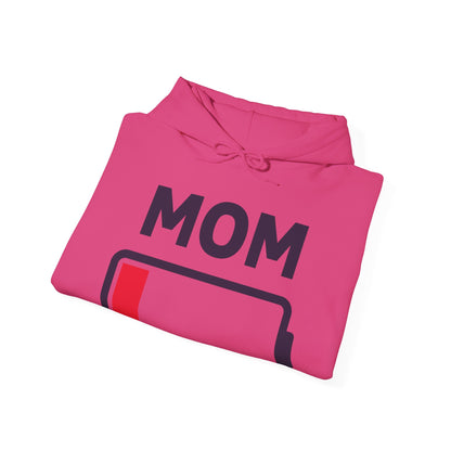 Funny Mom Tired Low Battery Mothers Day Hoodie