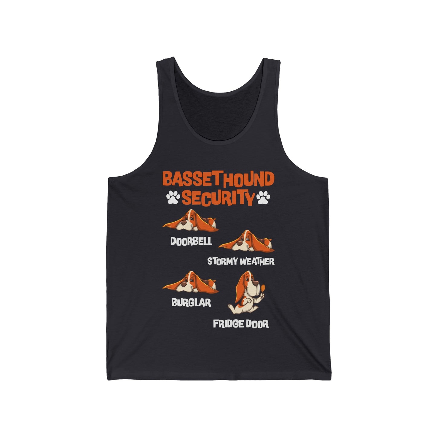 Basset Hound Security Cute Animal Funny Dog Pet Lover Puppy Tank Top For Men Women Tank Top