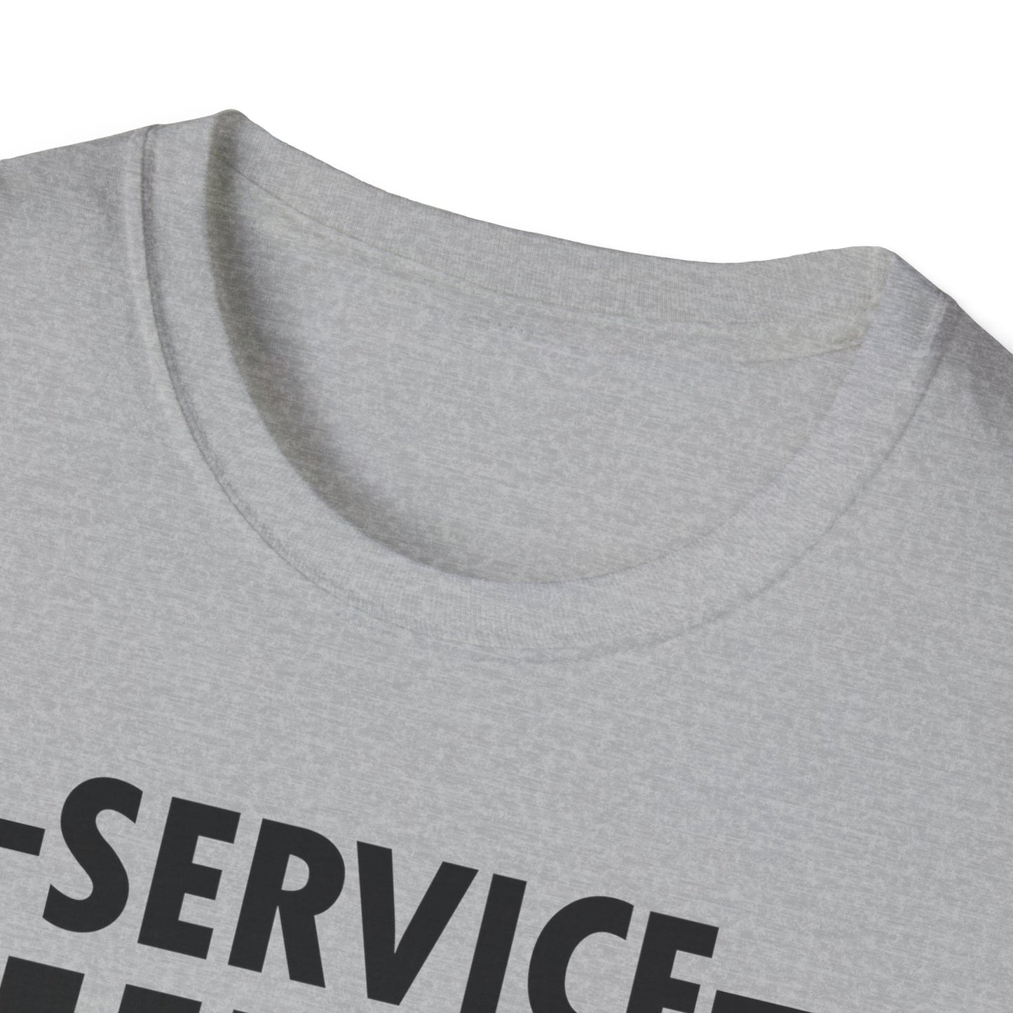 Funny Service Human Do Not Pet Dog Lover T-Shirt Men Women