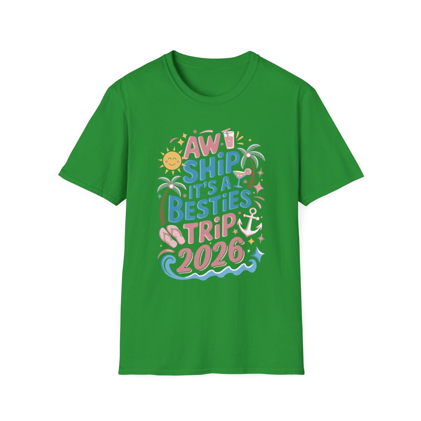Funny Cruise Flight Friend Group Trip It's A Besties Trip 2026 T-Shirt