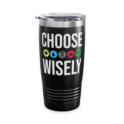 Choose Wisely Blue Red Green Sun Water Nature Tree Tumbler For Men Women Tumbler