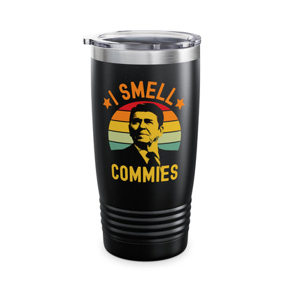 Funny Ronald Reagan I Smell Commies Political Humor Reagan President Tumbler For Men Women