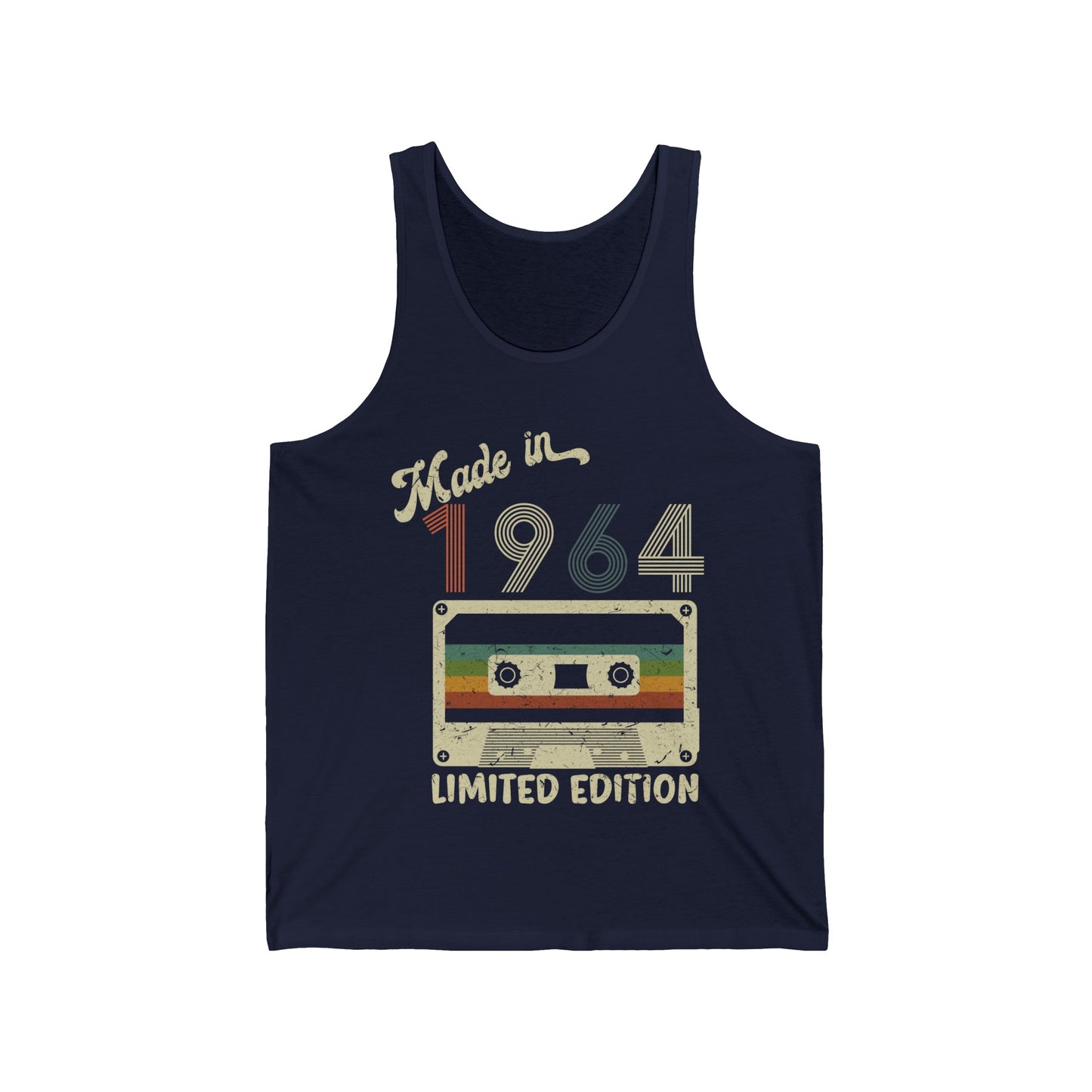 Made in 1964 Limited Edition Funny Cassette Tape Vintage Tank Tops