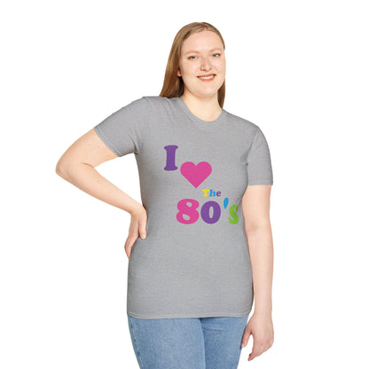 Women I Love The 80s Shirt Disco 80s Costumes Retro T-Shirt