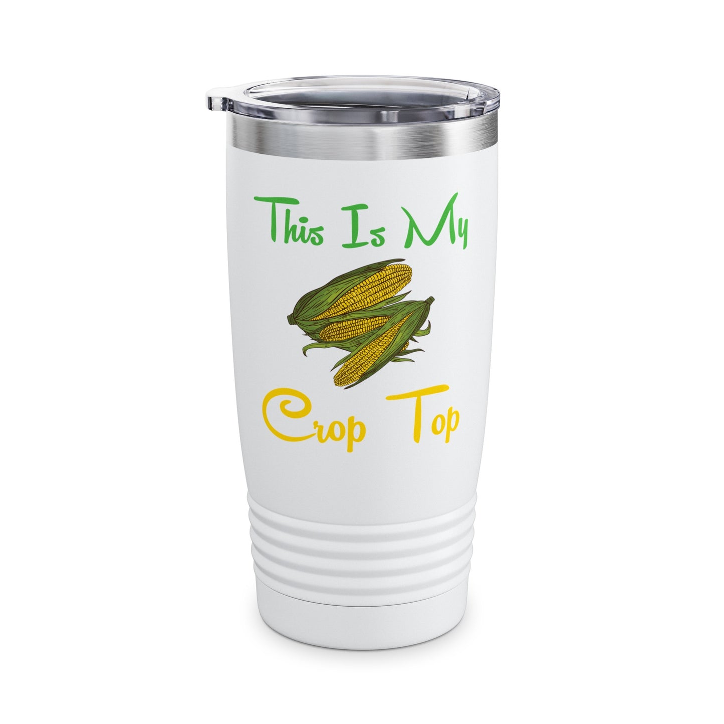 Funny This is my Crop Top Farmer Farming Corn Lover Pun Joke Tumbler