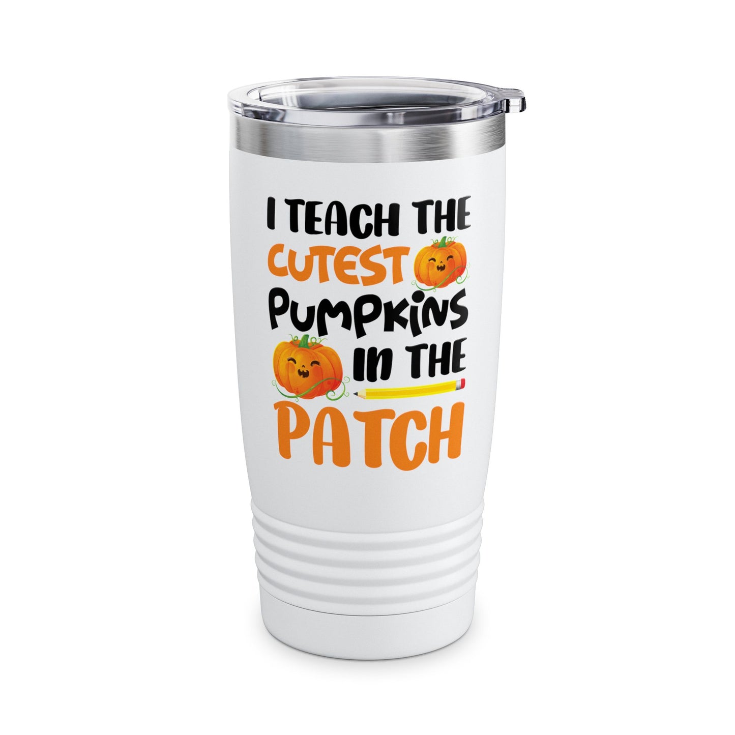 Funny I Teach The Cutest Pumpkins In The Patch Teacher Halloween Pumpkin Tumbler For Men Women