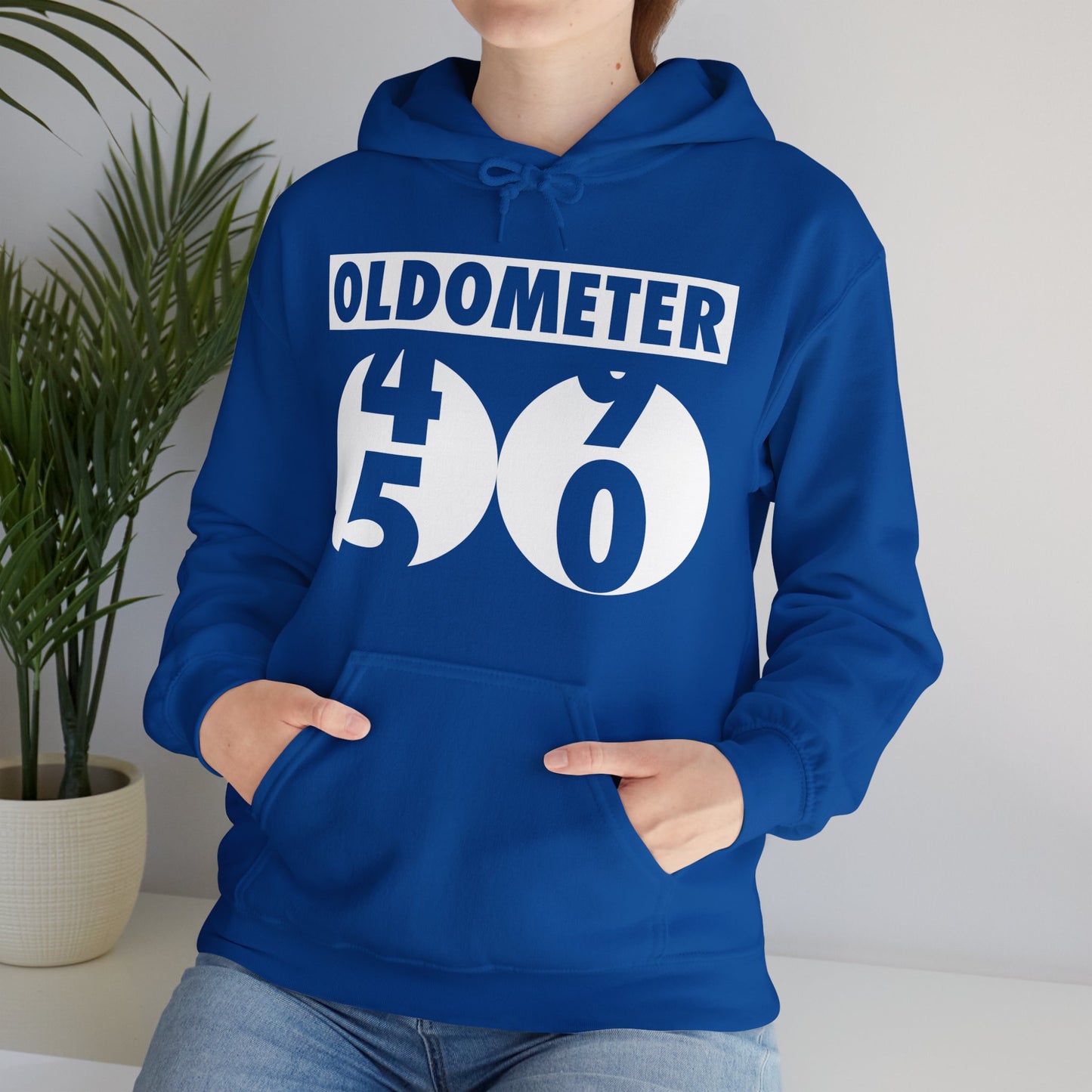 Funny Oldometer Odometer 50th Birthday Gift 50 yrs Old Joke Hoodie For Men Women Hoodie