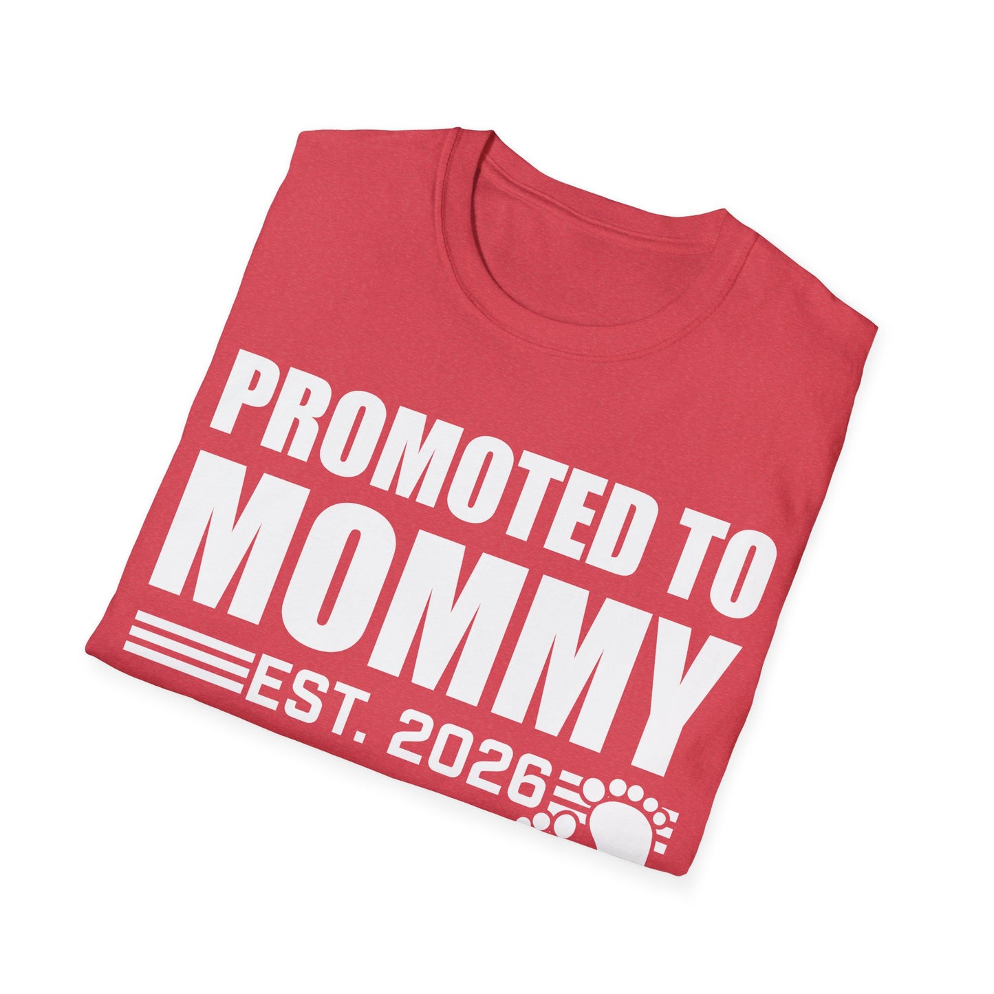 Promoted To Mommy 2026 Pregnancy Announcement Mothers Day Mom To Be T-shirt