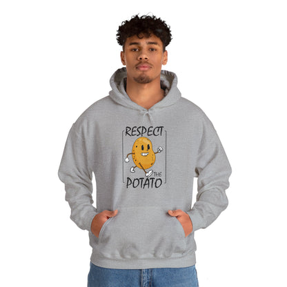 Funny Respect The Potato Gift Men Cute Root Vegetable Lovers Vegan Hoodie For Men Women Hoodie