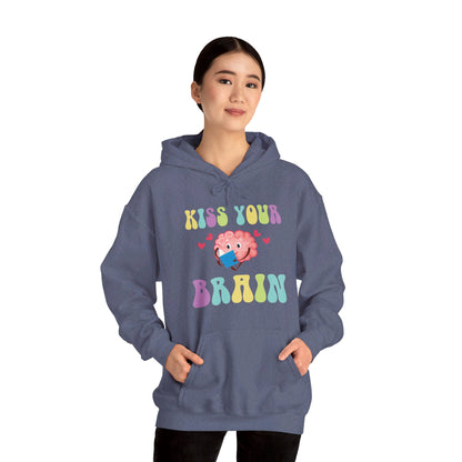 Funny Back To School Kiss Your Brain Cute Teacher Appreciation Hoodie For Men Women Hoodie