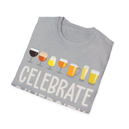 Funny Celebrate Diversity Craft Beer Drinking Weekend T-Shirt