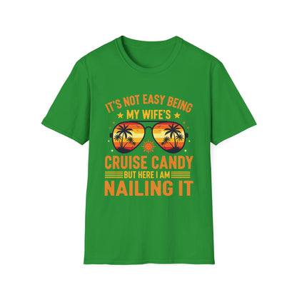 Matching Couples Cruise Men Candy Husband and Wife Cruise T-Shirt