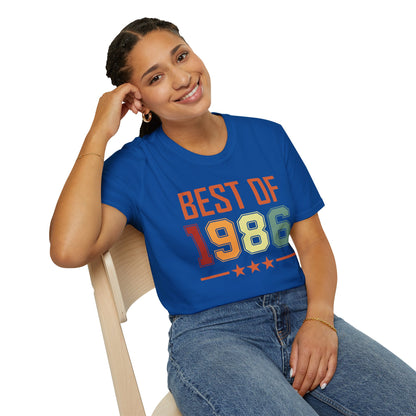 Funny Vintage Best of 1986 40 Year Old Gift 40th Birthday T-Shirt For Men Women T-Shirt