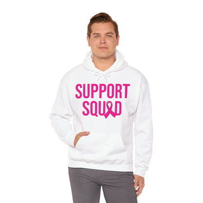Support Squad Breast Cancer Warrior Awareness October Pink Hoodie